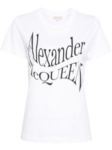 Alexander McQueen logo-print cotton T-shirt - Blanc