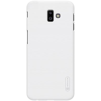 NILLKIN Frosted concaaf-convexe textuur PC Case voor Galaxy J6+(White)