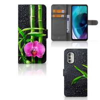 Motorola Moto G51 5G Hoesje Orchidee - thumbnail