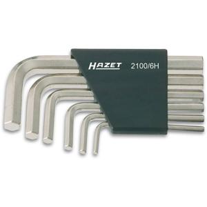 Hazet HAZET Inbus Haakse schroevendraaierset 3 mm, 4 mm, 5 mm, 6 mm, 8 mm, 10 mm 6-delig