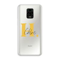 Amber Script: Xiaomi Redmi Note 10 Lite Transparant Hoesje