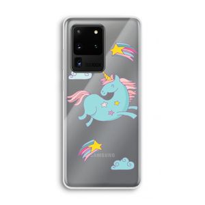 Vliegende eenhoorn: Samsung Galaxy S20 Ultra Transparant Hoesje