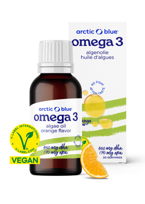 Arctic Blue Kids Omega-3 Algenolie Sinaasappelsmaak