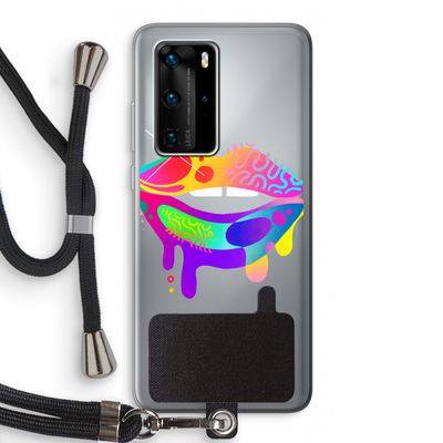 Lip Palette: Huawei P40 Pro Transparant Hoesje met koord