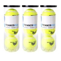 Engelhart Tennisballen - 9x stuks - in koker - Buitenspeelgoed - Tennissen - geel - sport