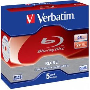 Verbatim BD-RE Blu-Ray 25GB 2X 5st. Jewelcase