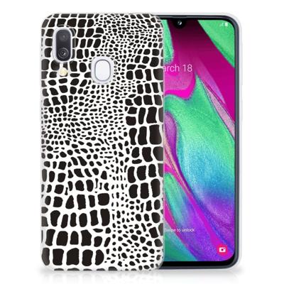 Samsung Galaxy A40 | TPU Hoesje | Slangenprint