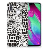Samsung Galaxy A40 | TPU Hoesje | Slangenprint