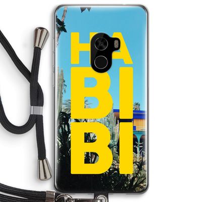Habibi Majorelle : Xiaomi Mi Mix 2 Transparant Hoesje met koord