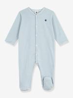 Pyjama voor baby's van katoen met ribfluwelen strepen PETIT BATEAU grijs