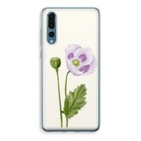 Purple poppy: Huawei P20 Pro Transparant Hoesje Purple poppy: Huawei P20 Pro Transparant Hoesje