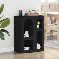 Dressoir Zwart 59 x 35 x 80.5 cm Bewerkt hout