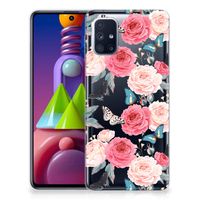 Samsung Galaxy M51 TPU Case Butterfly Roses