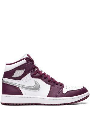 Jordan baskets montantes Air Jordan 1 Golf 'Bordeaux' - Blanc