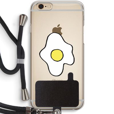 Spiegelei: iPhone 6 / 6S Transparant Hoesje met koord