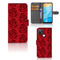 OPPO A15 Hoesje Red Roses - thumbnail