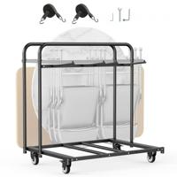 VEVOR Stoelenkar Opvouwbare Stoelenkar 5 Tafels/14 Stoelen 180kg Opvouwbare Stoelenkar VEVOR Stoelenkar Opvouwbare Stoelenkar 5 Tafels/14 Stoelen 180kg Opvouwbare Stoelenkar