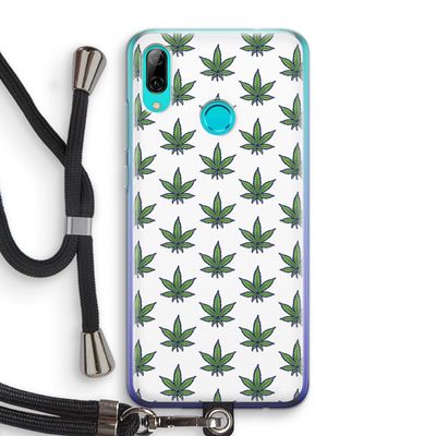 Weed: Huawei P Smart (2019) Transparant Hoesje met koord