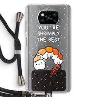 You're Shrimply The Best: Xiaomi Poco X3 Pro Transparant Hoesje met koord