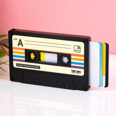 Cassettebandje kaarthouder - Zwart