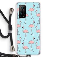 Anything Flamingoes: Xiaomi Mi 10T 5G Transparant Hoesje met koord
