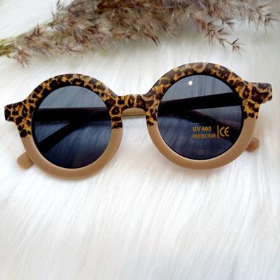 Retro Kinderzonnebril | Leopard Clay