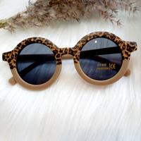 Retro Kinderzonnebril | Leopard Clay