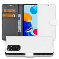 Book Case Telefoonhoesje voor de Xiaomi Redmi Note 11 | 11S Wit met Pasjeshouder - thumbnail