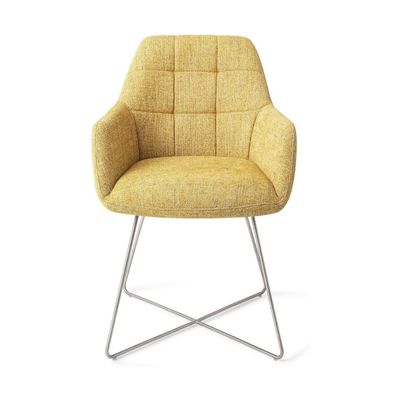 Jesper Home Noto eetkamerstoel Bumble Bee cross steel