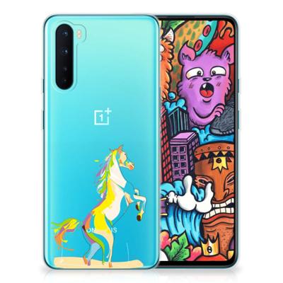 OnePlus Nord Telefoonhoesje met Naam Horse Color OnePlus Nord Telefoonhoesje met Naam Horse Color