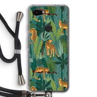Luipaard 2: Pixel 3a Transparant Hoesje met koord