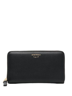 Emporio Armani portefeuille MyEA à imprimé animalier - Noir