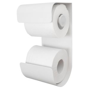 Sealskin Brix toiletrolhouder 2-rollen met planchet wit