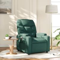 Fauteuil verstelbaar stof donkergroen