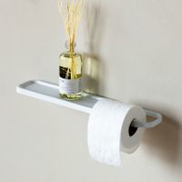 MindSet toiletrolhouder met plankje - Mineral Fresh White - thumbnail