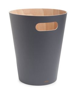 Umbra 082780-618 vuilnisbak 7,5 l Rond Hout Houtskool, Hout