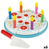 Houten spel Woomax Tarta 26 Onderdelen (6 Stuks)