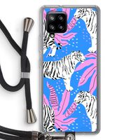 Tijger: Samsung Galaxy A42 5G Transparant Hoesje met koord Tijger: Samsung Galaxy A42 5G Transparant Hoesje met koord