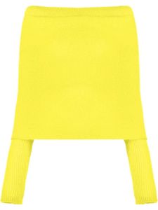 Philosophy Di Lorenzo Serafini pull superposé à épaules dénudées - Jaune
