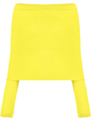 Philosophy Di Lorenzo Serafini pull superposé à épaules dénudées - Jaune