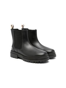 Palm Angels Kids bottines Chelsea en cuir - Noir