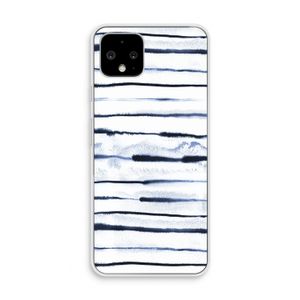 Ink Stripes: Pixel 4 Transparant Hoesje