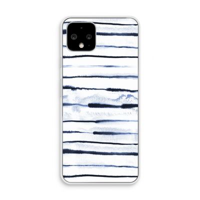 Ink Stripes: Pixel 4 Transparant Hoesje