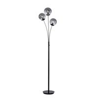 Just Light Zwarte vloerlampBig Widow 3-lichts - 14603-18 Just Light Zwarte vloerlampBig Widow 3-lichts - 14603-18