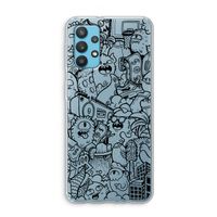 Vexx Black City : Samsung Galaxy A32 4G Transparant Hoesje Vexx Black City : Samsung Galaxy A32 4G Transparant Hoesje