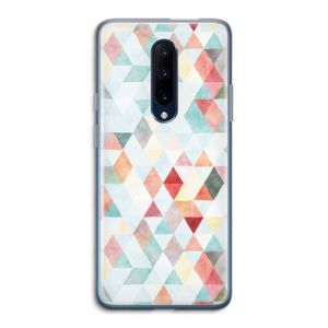 Gekleurde driehoekjes pastel: OnePlus 7 Pro Transparant Hoesje