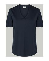 Freequent dames T-shirt donkerblauw - thumbnail