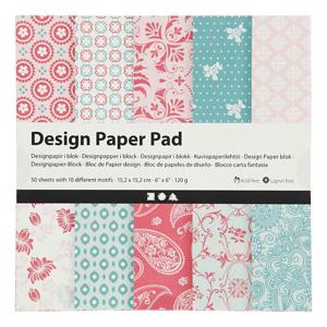 Creativ Company Design papierblok roze, 50 vellen