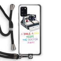 Smile: Samsung Galaxy A31 Transparant Hoesje met koord