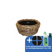 Drypot d40h20cm grijs